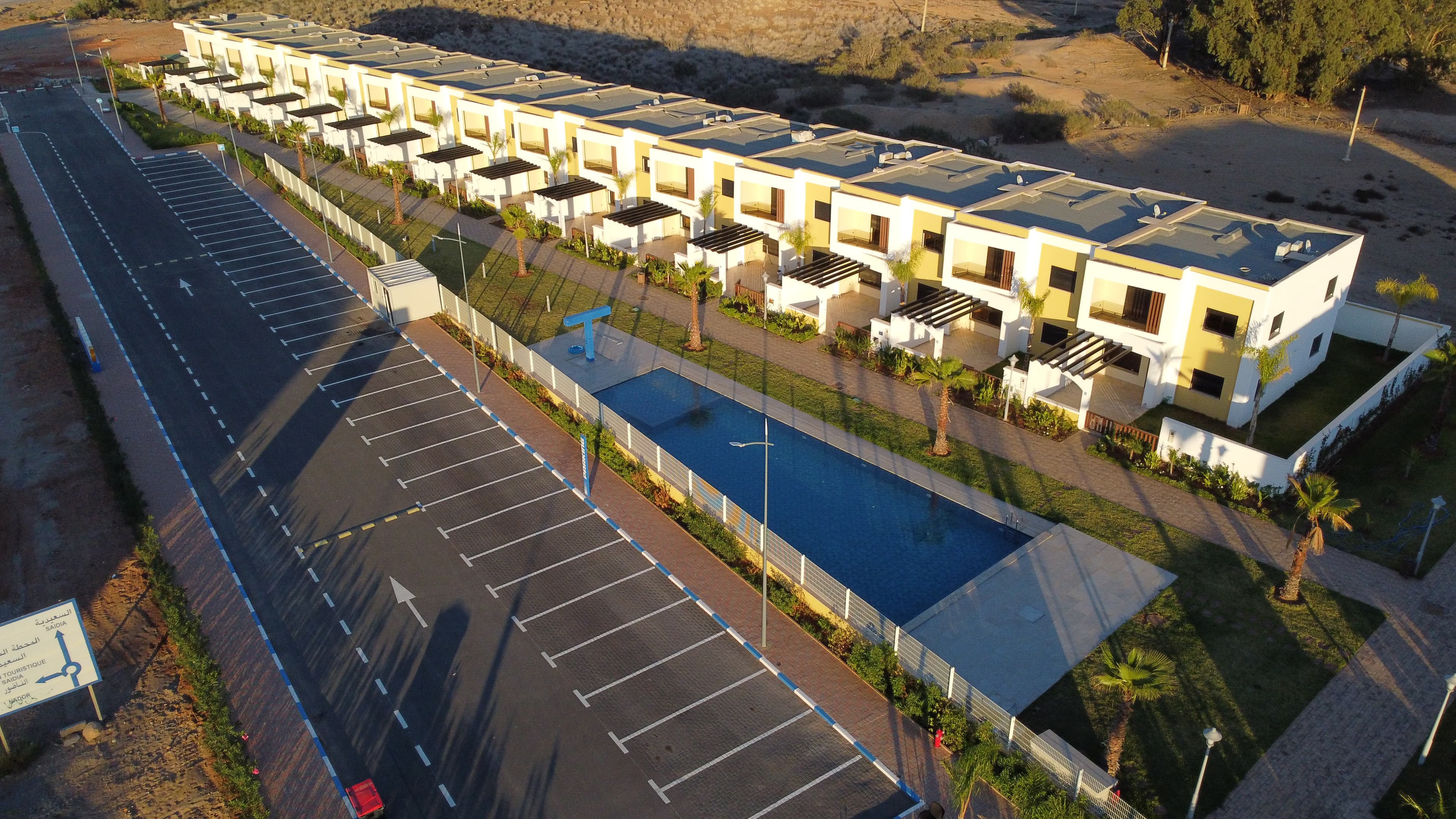 Vue aérienne Marina Saidia — Groupe Salicorne